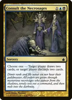 (1x) CONSULT THE NECROSAGES - Ravnica - MTG Magic the Gathering Card - Image 1