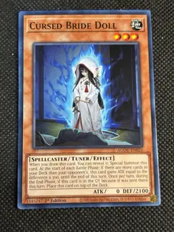 3x YuGiOh! - Cursed Bride Doll AGOV-EN026 Common 1st Edition Near Mint - Image 2