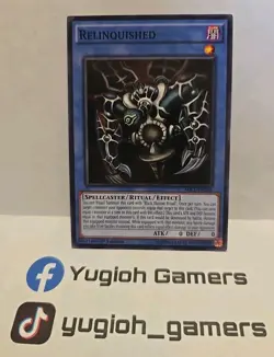 YUGIOH RELINQUISHED COMMON MIL1 1ST EDITION LIGHT PLAYED - Image 1