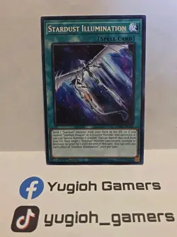 YUGIOH STARDUST ILLUMINATION MP22 1ST EDITION RARE LIGHT PLAYED - Image 1