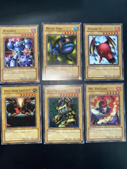 Yugioh Cards Lot Of 6 1st Edition Mix Cards Vintage 1996 Slot Machine Tyhone MP - Image 1