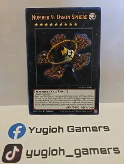 YUGIOH NUMBER 9 DYSON SPHERE MGED 1ST EDITION RARE LIGHT PLAYED - Image 1