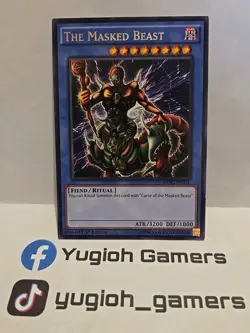 YUGIOH THE MASKED BEAST DPBC 1ST EDITION RARE LIGHT PLAYED - Image 1