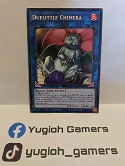 YUGIOH DUELITTLE CHIMERA EXFO 1ST EDITION RARE LIGHT PLAYED - Image 1