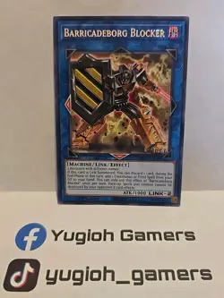 YUGIOH BARRICADEBORG BLOCKER RARE MP20 1ST EDITION LIGHT PLAYED - Image 1