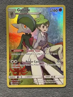 Gallade 244/236 2019 Pokemon Card Cosmic Eclipse Moderate Play Full Art Rare - Image 1