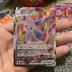 Espeon Vmax 065/203 Evolving Skies NM Full Art Ultra Rare Pokemon Card - Image 1