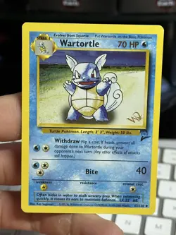 Wartortle 63/130 W STAMPED WOTC Promo 2000 Pokemon Card TCG - Image 3