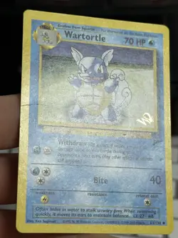Wartortle 63/130 W STAMPED WOTC Promo 2000 Pokemon Card TCG - Image 5