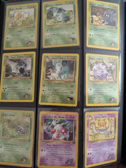 Pokemon Card Binder Collection Gym Challenge Vintage Lot of 50+ Cards MP - Image 3