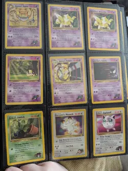 Pokemon Card Binder Collection Gym Challenge Vintage Lot of 50+ Cards MP - Image 4