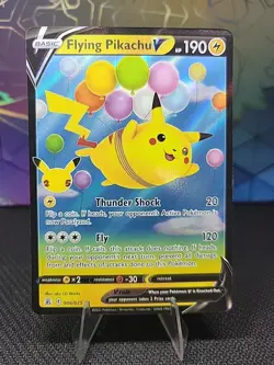 Pokemon TCG Flying Pikachu v Celebrations Holo Ultra Rare Card 006/025 - Image 3