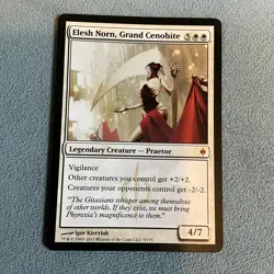MTG- Elesh Norn, Grand Cenobite- New Phyrexia- Lightly Played- MAGIC CARD - Image 1