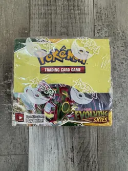 Evolving Skies Booster Box - No Cards - Display Box WITH WRAPPING & EMPTY PACKS! - Image 1