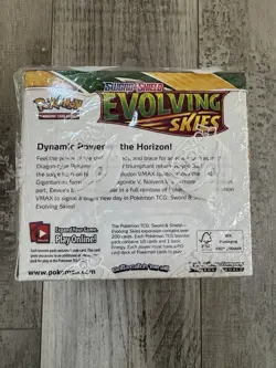 Evolving Skies Booster Box - No Cards - Display Box WITH WRAPPING & EMPTY PACKS! - Image 2