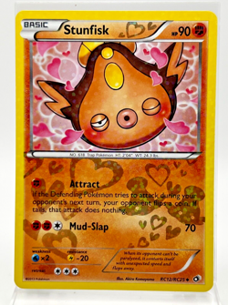 Stunfisk RC12/RC25 Reverse Holo Pokemon Card 2013 Legendary Treasures LP/MP - Image 1