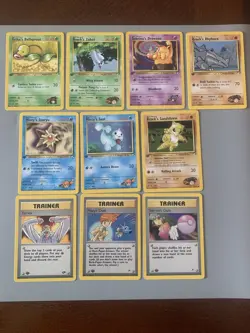 First Edition - Vintage Pokemon Cards - Gym Heroes- Lot of 10 - LP - Image 1
