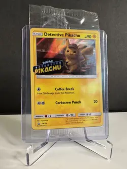 2019 Pokemon Detective Pikachu SM190 Stamped Holo Sealed Promo Card - Image 2