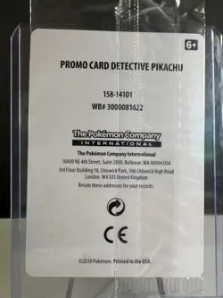 2019 Pokemon Detective Pikachu SM190 Stamped Holo Sealed Promo Card - Image 3