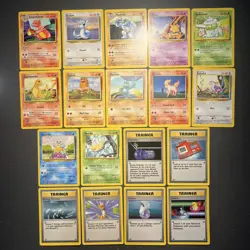 Pokemon TCG Lot 18 Cards WOTC BASE SET 1999 No Duplicates - Image 1