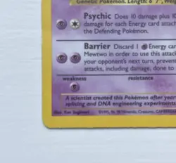 Pokemon TCG Base Set MEWTWO 10/102 Unlimited Holo Rare Card Vintage WOTC 1999 - Image 5