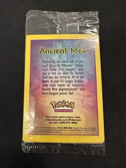 Ancient Mew SEALED 2000 Pokemon Unopened Movie Promo Card - MINT - Image 2