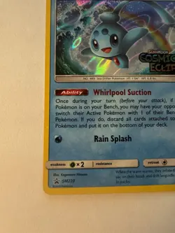 Phione SM220 Prerelease Promo SM Cosmic Eclipse Holo Rare Stamped Pokemon Card - Image 5