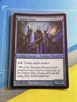 Magic the Gathering MTG Shards of Alara FILGREE SAGES Foil - Image 1