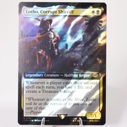 Lotho Corrupt Shirriff Extended Art Surge Foil Universes Beyond MTG LP - Image 1