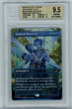 MTG Wilds of Eldraine Enchanting Tales Confetti Foil Kindred Discovery 9.5 BGS - Image 1
