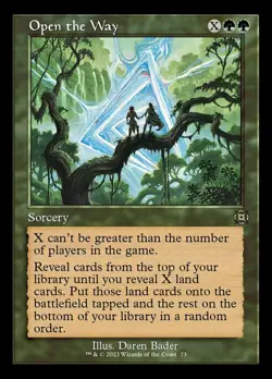 MTG Open the Way - Foil - Showcase, NM-Mint, English March of the Machine: The A - Image 1