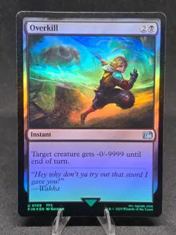 MTG Overkill 0109 Final Fantasy Uncommon Foil NM - Image 1