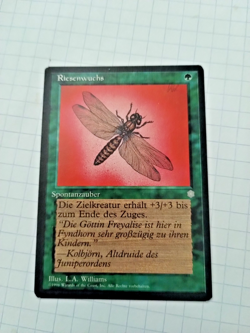 MTG Giant Growth (Riesenwuchs) Ice Age Regular Com. - Some Edge Wear - See Pics - Image 1