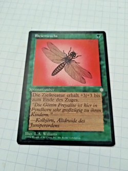 MTG Giant Growth (Riesenwuchs) Ice Age Regular Com. - Some Edge Wear - See Pics - Image 2