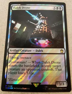 Dalek Drone - #669 (Surge Foil) - Universes Beyond: Doctor Who - Mtg - Image 1