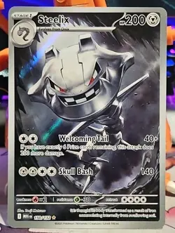 Steelix 150/132 Illustration Rare Pokemon Mega Evolution NM - Image 1