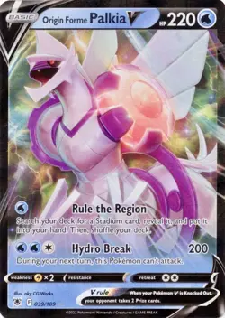 Origin Forme Palkia V - 039/189 - Pokemon TCG Astral Radiance - NM - HOLO Card - Image 1