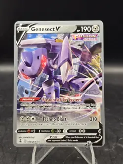 Pokemon TCG Genesect V 185/264 2022 World Championships Ultra Rare NM - Image 1