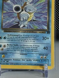 (2) Dark Blastoise 20/82 Non Holo Team Rocket Set Rare Pokemon Card Hp/dmg - Image 5