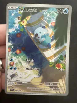 Pokemon TCG - SV: White Flare 105/086 - Oshawott Illustration Rare - NM - Image 1