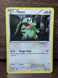 Pokemon TCG Axew Black and White Promo BW10 Promo Holo MP - Image 1
