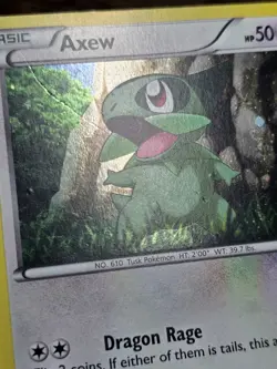 Pokemon TCG Axew Black and White Promo BW10 Promo Holo MP - Image 2