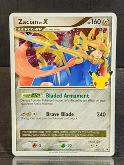 Pokemon TCG - Zacian LV. X SWSH135 Black Star Promo Holo - Celebrations - Image 1