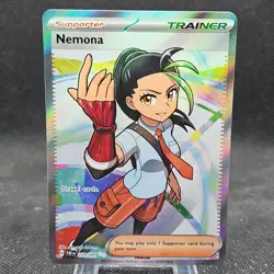 Nemona Full Art Trainer Foil 229/091 Pokemon Scarlet and Violet Paldean Fates - Image 1
