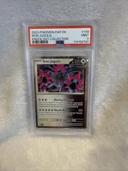 Pokemon Iron Jugulis #158 Cosmos Holo Knock Out Collection Exclusive PSA 9 - Image 1