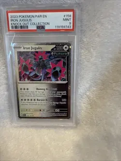 Pokemon Iron Jugulis #158 Cosmos Holo Knock Out Collection Exclusive PSA 9 - Image 2