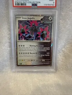 Pokemon Iron Jugulis #158 Cosmos Holo Knock Out Collection Exclusive PSA 9 - Image 4