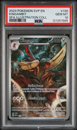 PSA 10 GEM MINT Kingambit Illustration Collection Promo Pokemon SVP 130 - Image 1