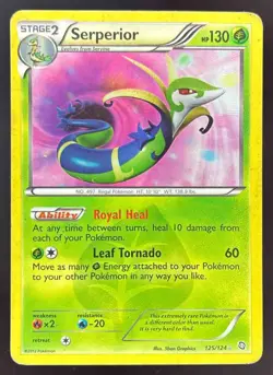 2012 Pokemon Black & White Dragons Exalted #125 Serperior - Image 1