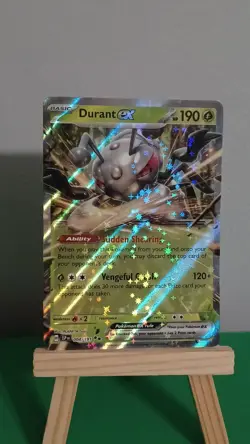 2024 Pokemon TCG Durant Ex SSP EN 004/191 Surging Sparks Double Rare - Image 3